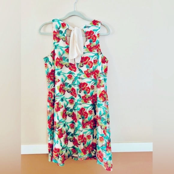 Formal Sleeveless Embroidered Dress by Laura Size Medium Like New - Picture 2 of 7